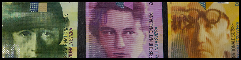 Swiss banknotes.